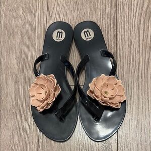 Melissa Black and Pink Stylish Sandals